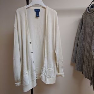 Oversized Off-White Cardigan
